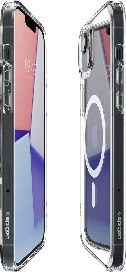 Mbështjellës Spigen Ultra Hybrid Mag për iPhone 14, Transparent/Bardhë