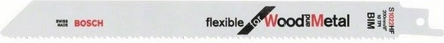 Teh sharrë reciproke Bosch S1122HF 225 mm Bi-Metal për dru/metal, set 10 copë