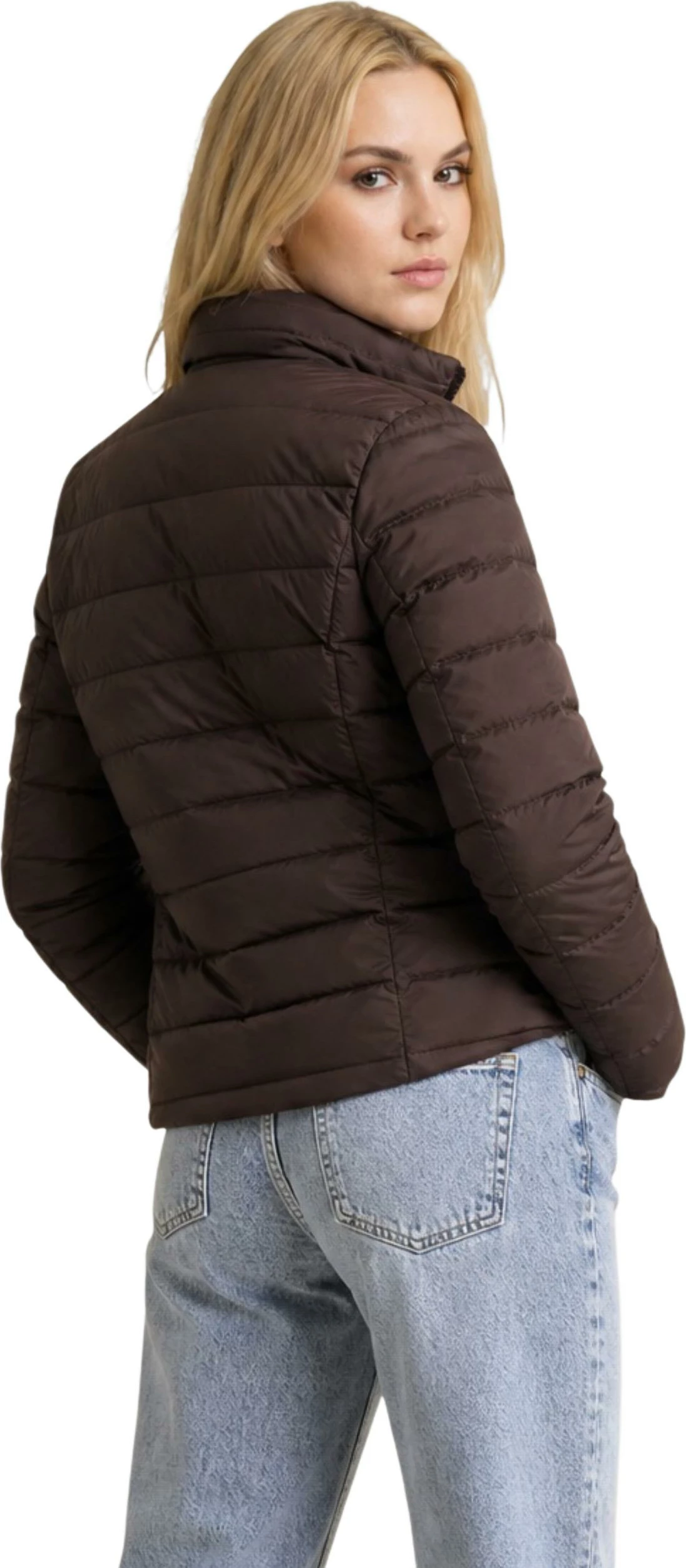 Jakne puffer për femra Guess Active DIANN V4YL04 WF3X0, kafe [Madhësia: XL]