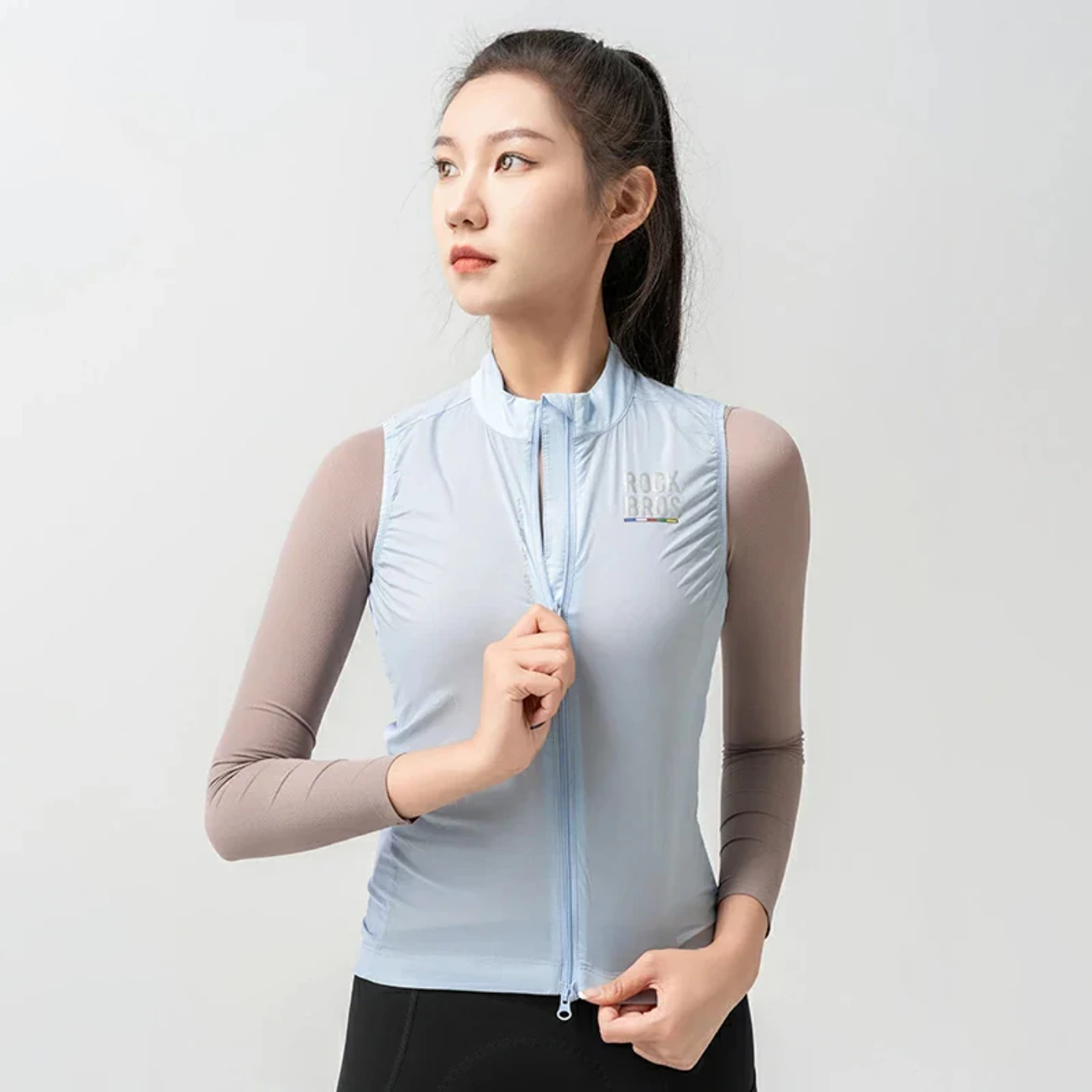 Jelek çiklizmi për femra Rockbros TLMJ003 Road To Sky, i lehtë e i ajrosshëm, M, blu