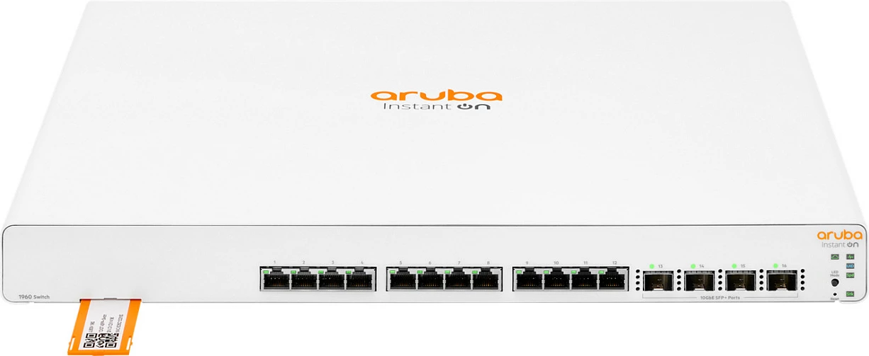 Switch HPE Aruba Instant On 1960, 12x 10GBase-T RJ-45 + 4x SFP+ 10GbE, 1U