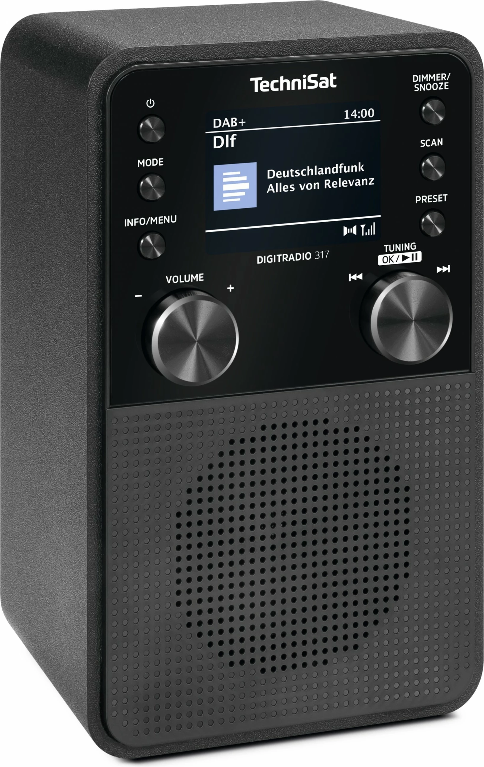 Radio portabile TechniSat DigitRadio 317, DAB+, Bluetooth, e zezë
