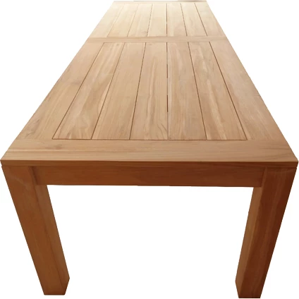 Tavolinë me karrige Inca-Pablo set prej 7 pjesësh, hije natyrale-bezhë, 240x100x76cm