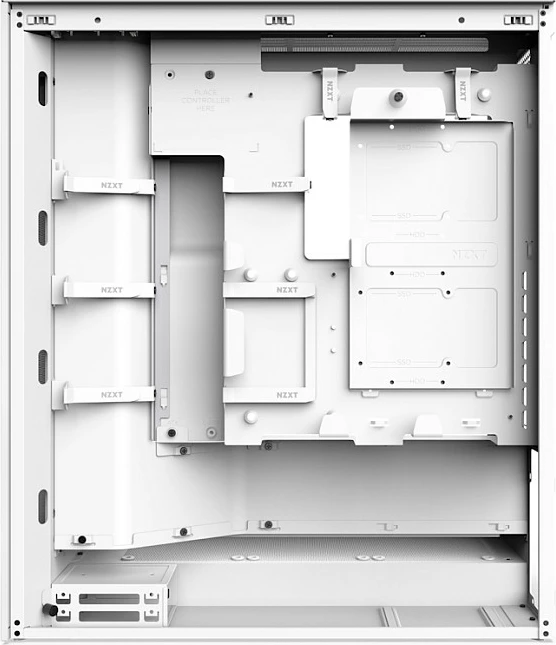 Kasë NZXT H7 Flow RGB, Midi Tower, ATX/EATX/micro ATX/Mini-ITX, xham i temperuar, e bardhë