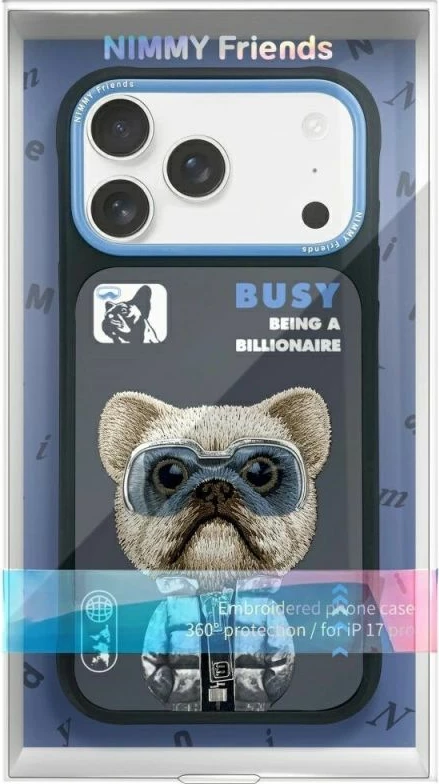 Mbrojtëse telefoni Nimmy Cool&Cute 2.0 për iPhone 17 Pro, e zezë