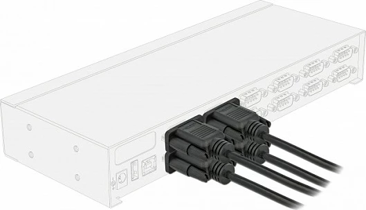 Kabllo serike DeLOCK RS-232 D-Sub9 mashkull në femër, 10 m, e zezë