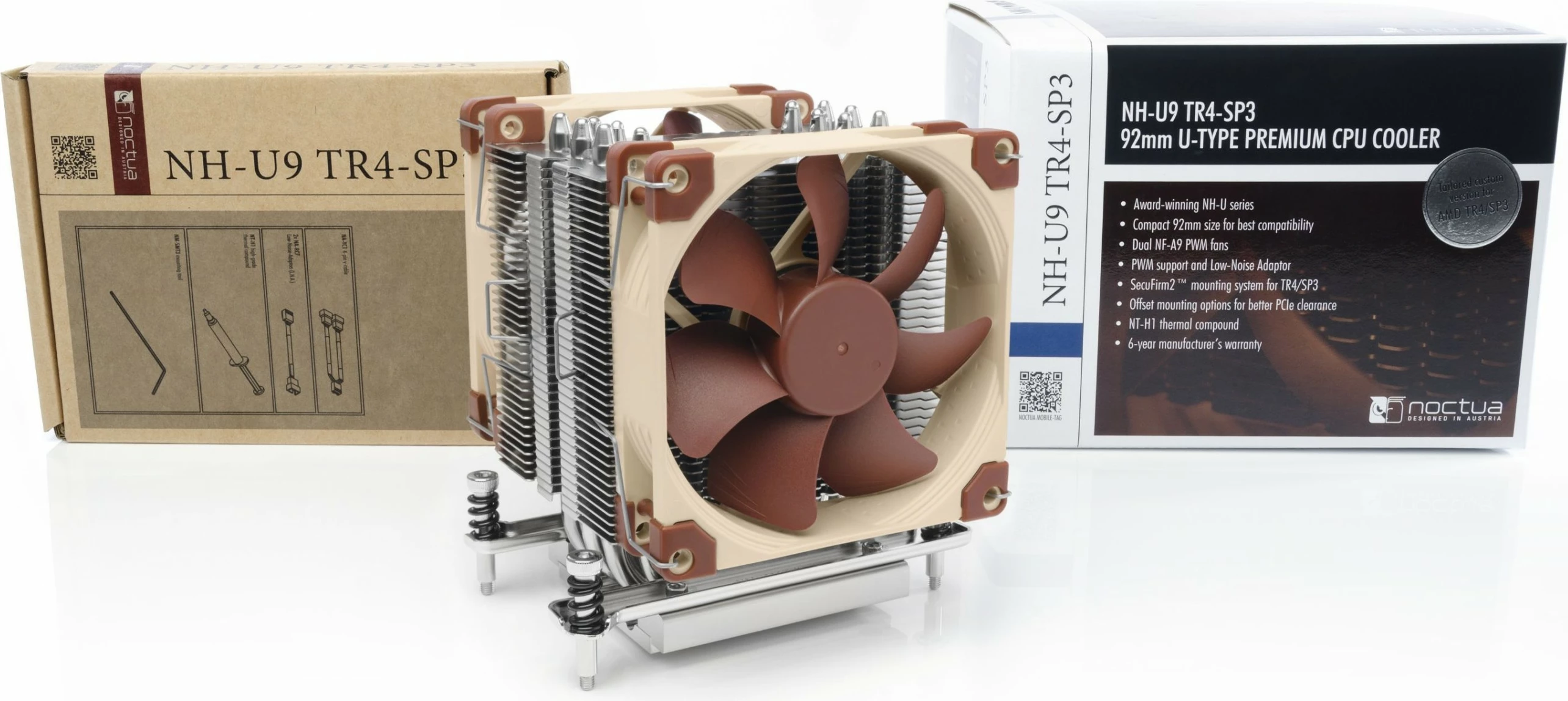 Cooler NOCTUA NH-U9 TR4-SP3, për procesor, 2 ventilatorë, alumini/bakër, PWM, 92mm