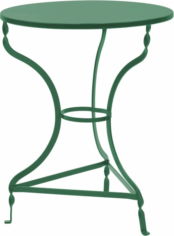 Tavolinë Zappeion Noah metalike ngjyrë jeshile D58x72cm