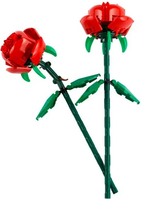 Set LEGO 40460 Roses, 120 pjesë, plastikë, i kuq