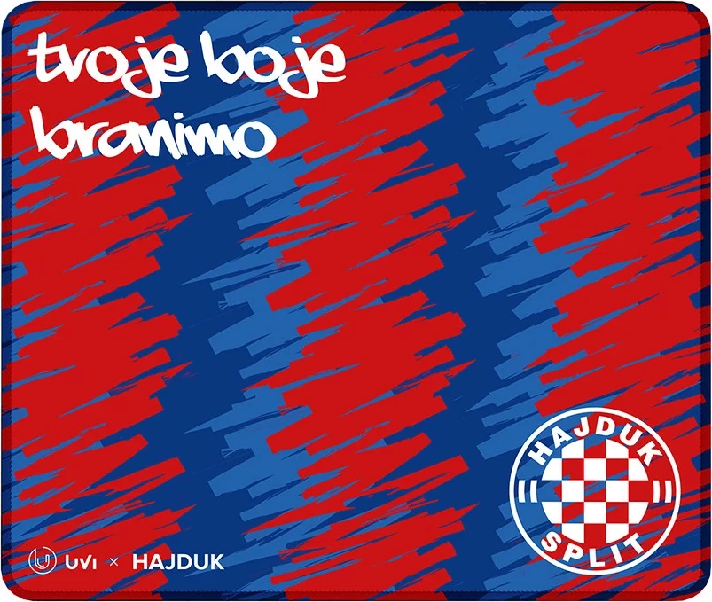 Mauspad UVI x Hajduk Inferno Small (S) 290x250x3 mm, kuqe/kaltër