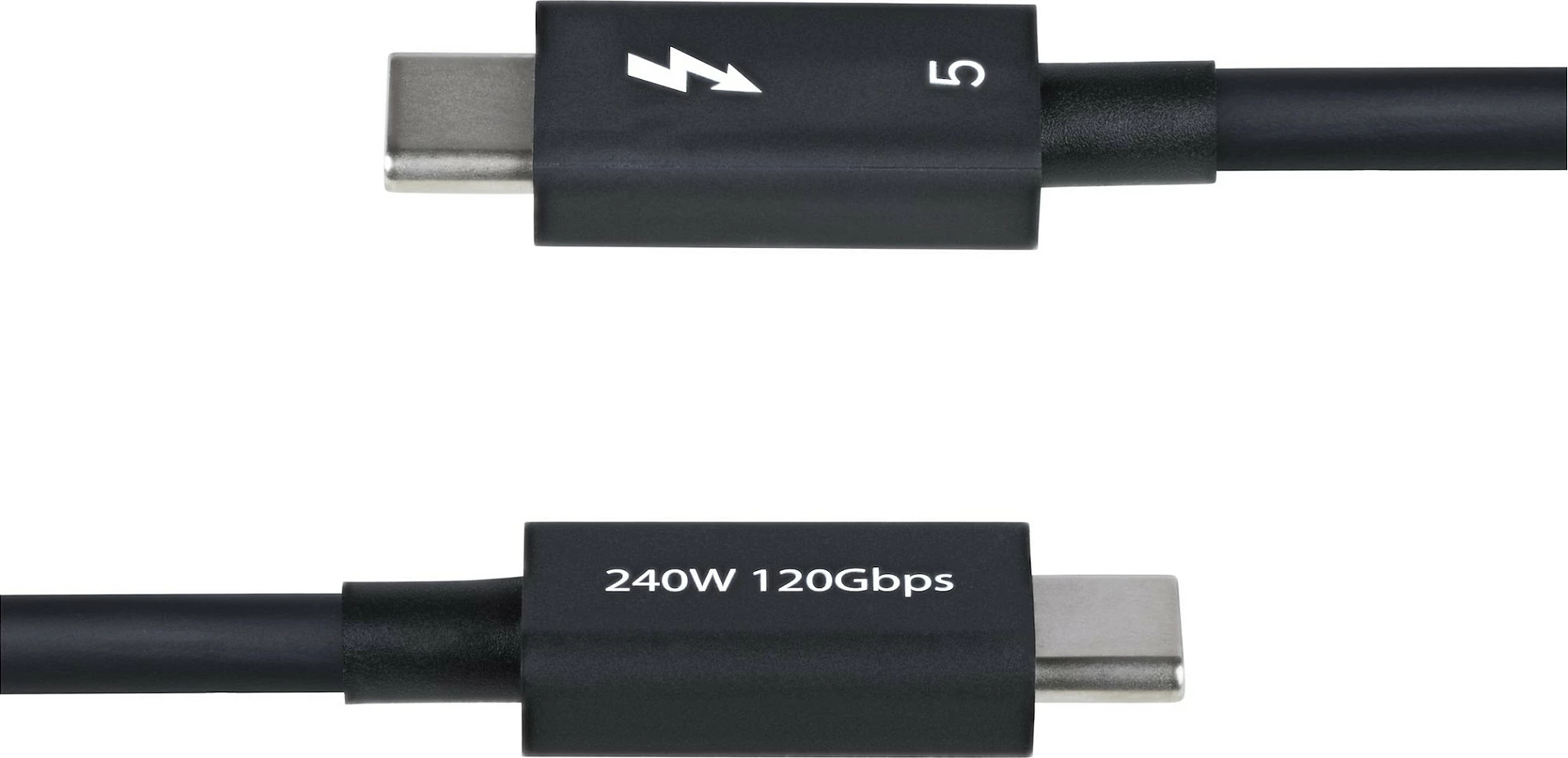Kabllo Thunderbolt 5 StarTech, 1m, 80Gbps, USB-C, PD 240W, i zi