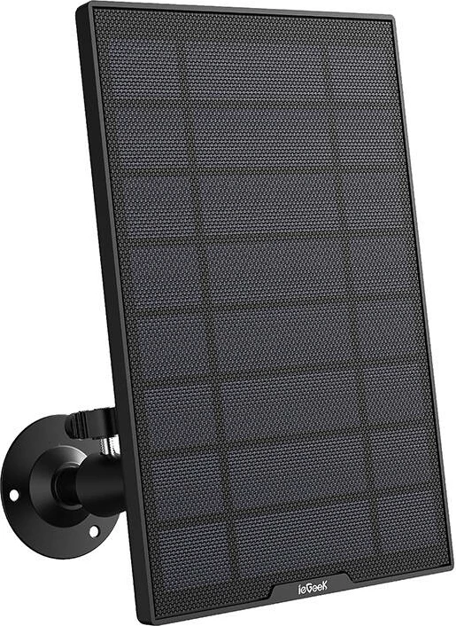Panel diellor ieGeek ZS-GQ5 për kamera sigurie, 3m USB, i zi