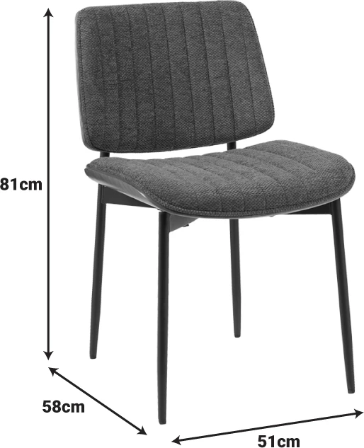 Karrige Kathy, dru arre, material gri, 51x58x81cm