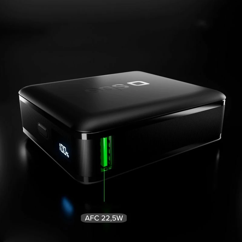 Powerbank SBS HD 30W 10000mAh me LCD, e zezë