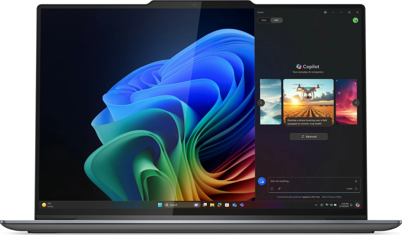 Laptop Lenovo ThinkPad X9-14 Gen 1 Copilot+ PC, Intel Core Ultra 5, 32GB RAM, 512GB SSD, 14 inç, gri