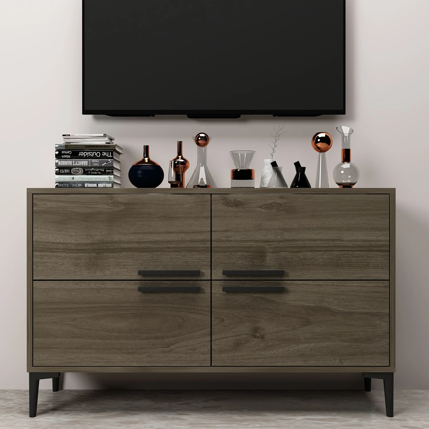Komodë TV Hanah Home, ngjyrë arre, Ctn