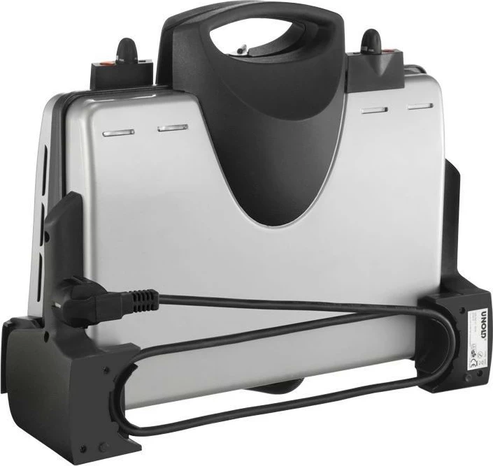 Grill kontaktues Unold 8555, 2000W, rregullim temperature, argjendtë