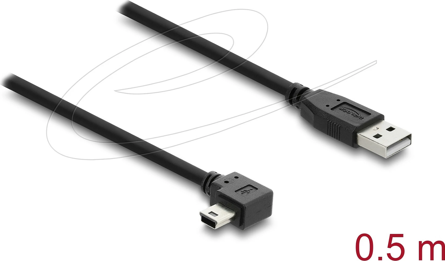 Kabllo USB DeLOCK 81650, USB-A në Mini-USB B, 2m, USB 2.0, e zezë