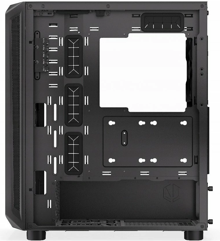 Kasë Endorfy Arx 500 Core EY2A016, Midi Tower ATX/microATX/Mini-ITX, x2 140mm PWM, USB-C, x6 2.5" + x1 3.5", e zezë