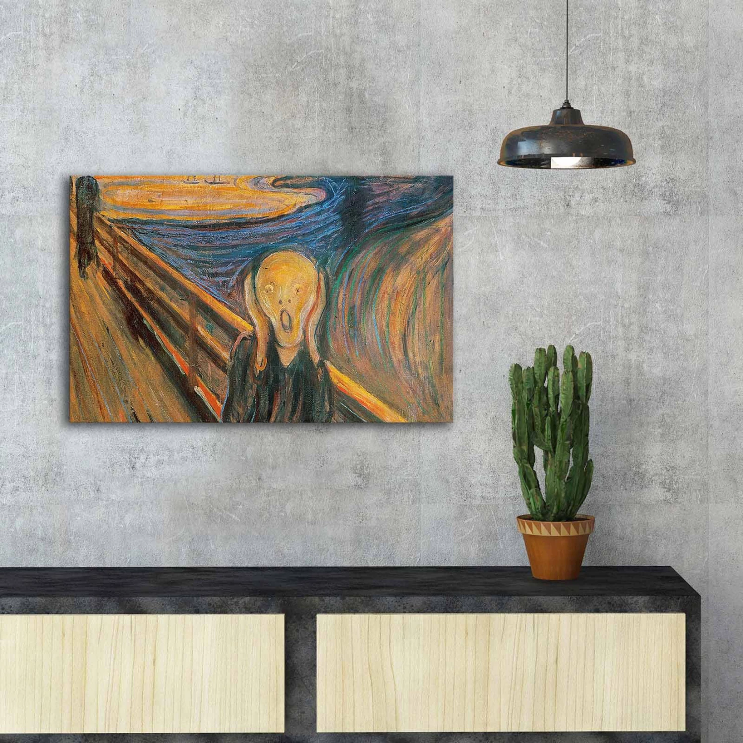 Pikturë muri GOBI, kanavacë e printuar, 70x3x45cm