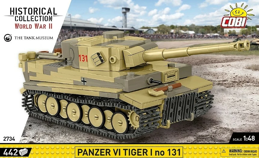Set ndërtimi Cobi Klocki Panzer VI Tiger I no 131, 442 pjesë, plastik, 1:48, kamuflazh