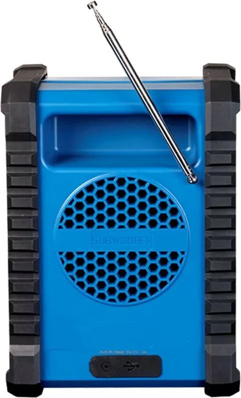 Radio portabile Denver WRD-60, DAB+/FM, Bluetooth, bateri, blu