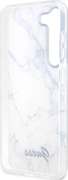 Mbështjellës Guess Marble për Samsung Galaxy S23+ S916, i bardhë, hardcase