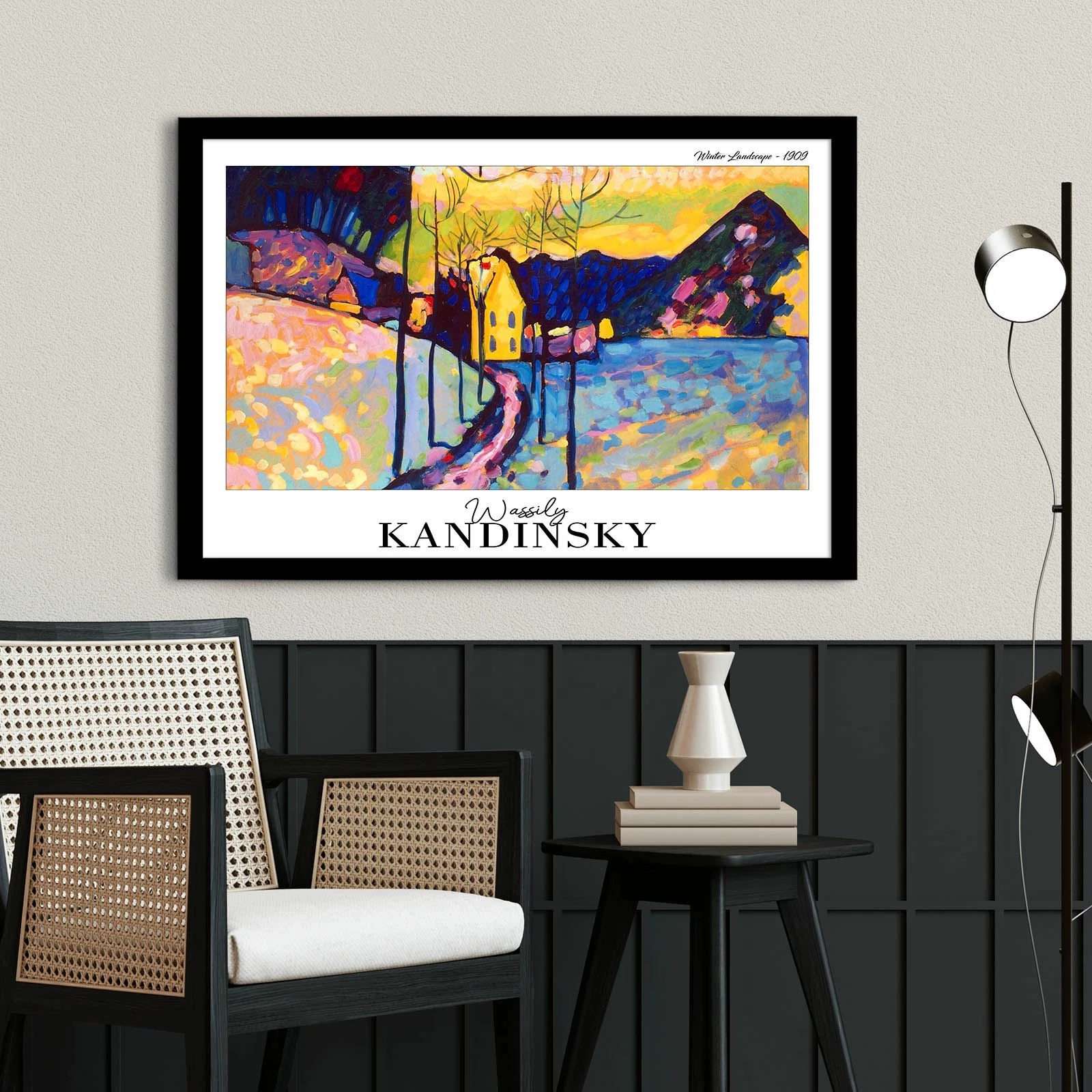 Pikturë dekorative me kornizë, Wallity, 4262SYHKANDINSKY-023