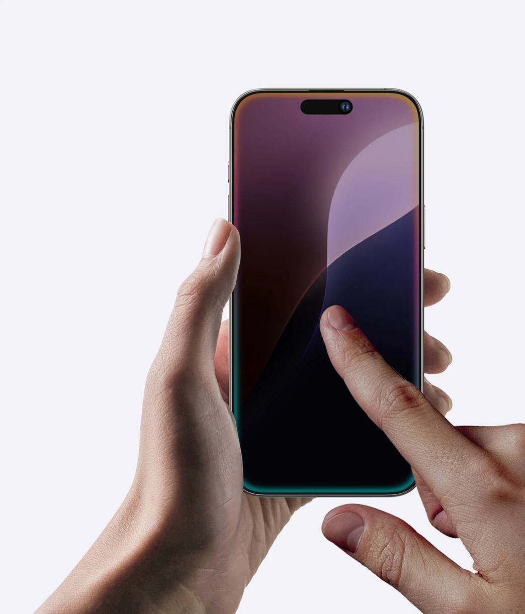 Xham privatësie AmazingThing Radix Privacy Glass për iPhone 16 Pro, i zi