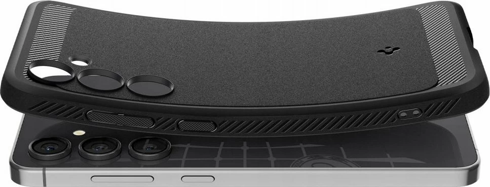 Mbështjellës Spigen Rugged Armor për Samsung Galaxy S24 FE, TPU, mat i zi