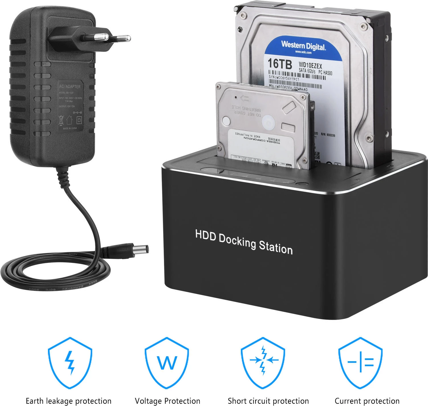 Docking Station TECH TIME Hard Drive Dock 201