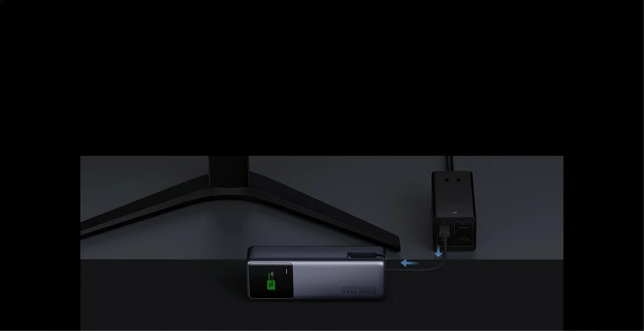 Powerbank Xiaomi Mi Power Bank GL 10000mAh 165W, gri