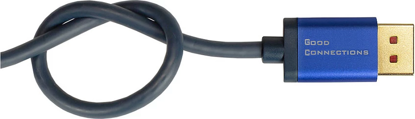 Kabel GoodConnections DisplayPort 1.4 në HDMI 2.0, 2 m, 4K@60Hz, blu/zi