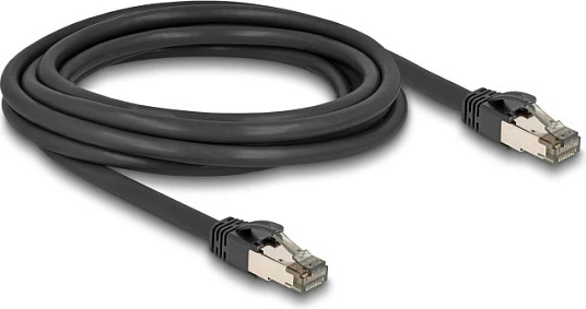 Kabllo rrjeti DeLOCK Cat6A RJ45 U/FTP 3m ultra fleksibile, e zezë