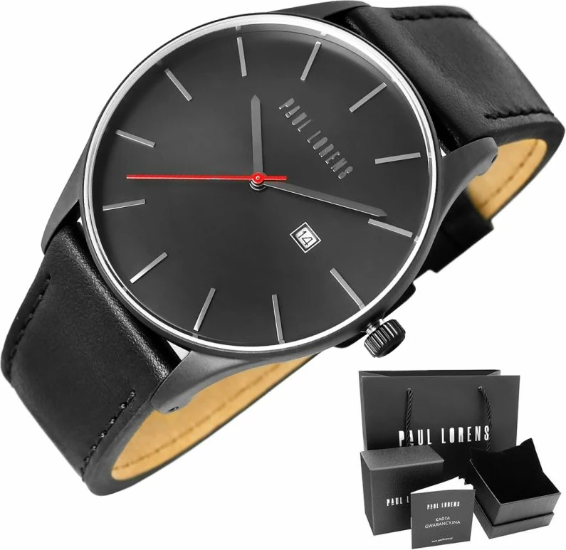 Orë dore për meshkuj Paul Lorens, e zezë