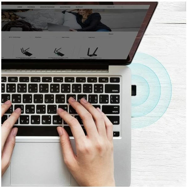 Adapter rrjeti USB Wi‑Fi TP-LINK Archer T2U Nano AC600 600Mbps dual-band USB 2.0, zi/ari