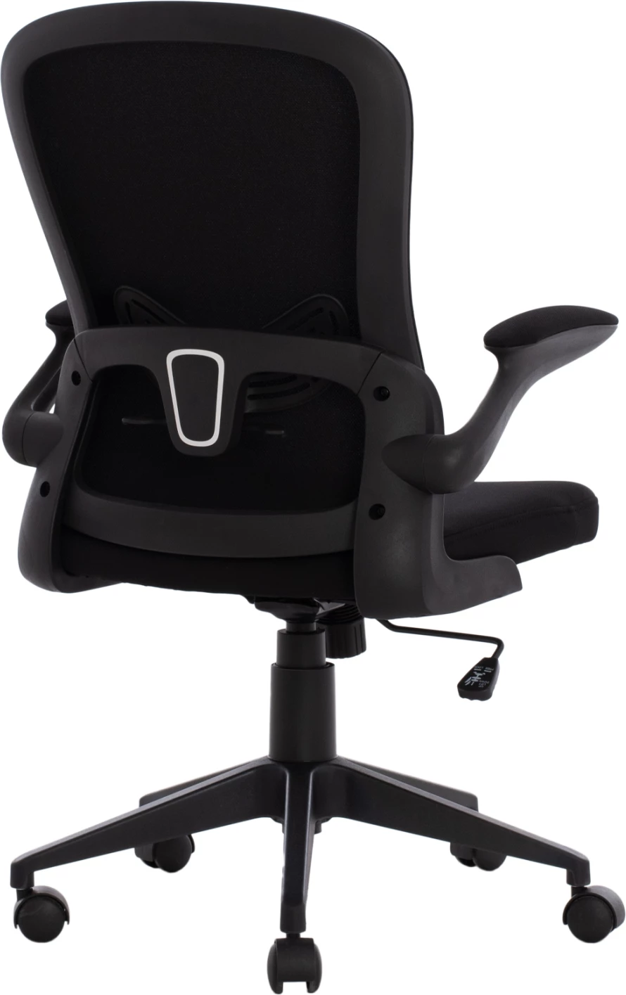 Karrige zyre FH1178.01, pëlhurë rrjetë e zezë, kornizë e zezë, 60x56x105