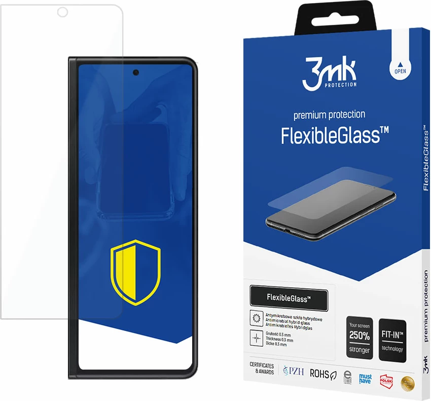 Mbrojtës ekrani FlexibleGlass 3mk Protection për Samsung Galaxy Z Fold 3 5G, Transparent