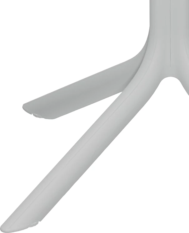 Tavolinë Groovy për jashtë, e bardhë, PP me vrima, 60x60x76cm