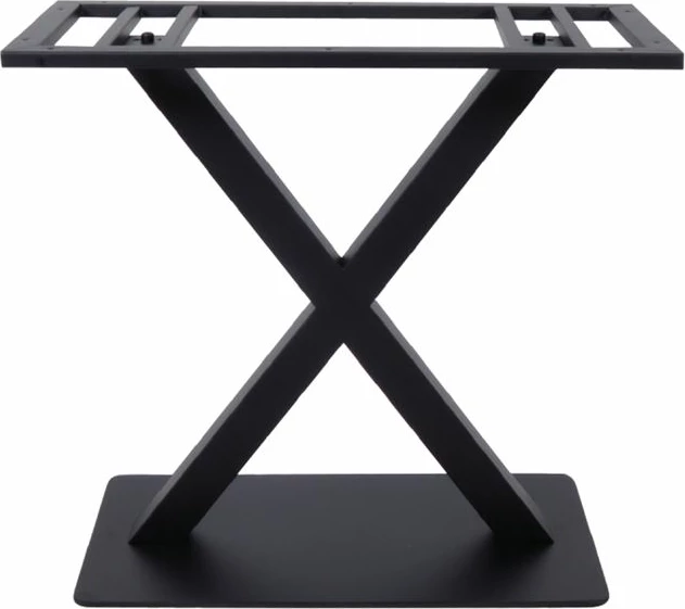 Baza metalike për tavolinë, ngjyrë e zezë, 80x40x72cm