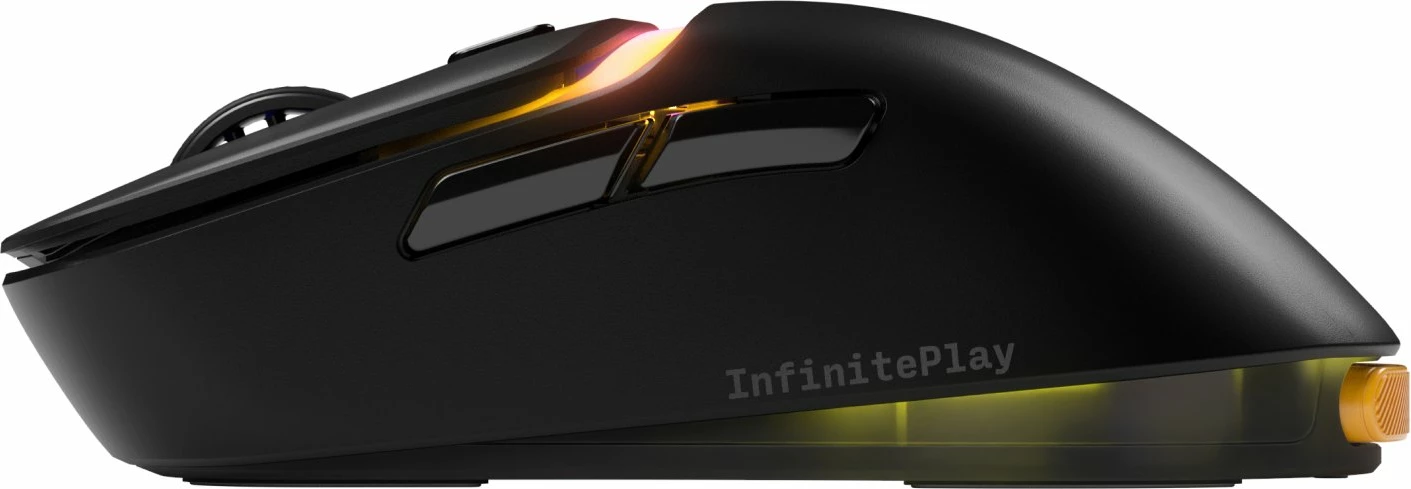 Maus gaming Glorious Model D3 Wireless (GLO-D3-WL-BLK), 30.000 DPI, 8.000 Hz, Bluetooth/2.4GHz/USB, RGB, 6 butona, i zi