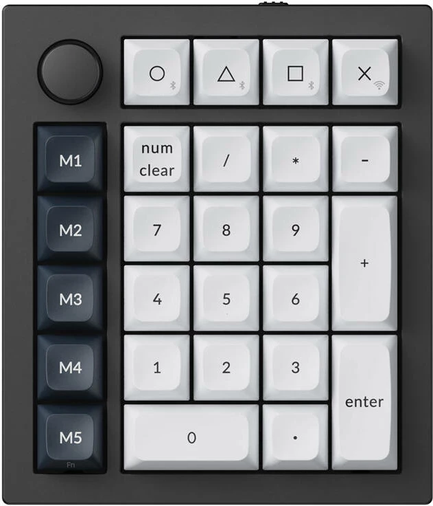 Tastierë numerike mekanike Keychron Q0 Max RGB wireless, Gateron Jupiter Red Switch, e zezë