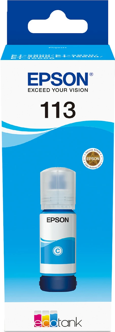 Bojë Epson 113 EcoTank, Cyan, 70 ml