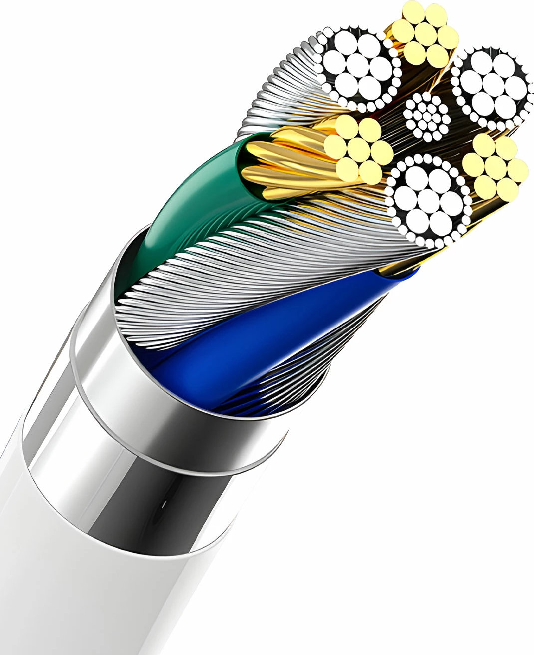 Karikues muri Dudao A4EU me USB-A 2.1A, me kabllo USB-A në micro USB, Bardhë