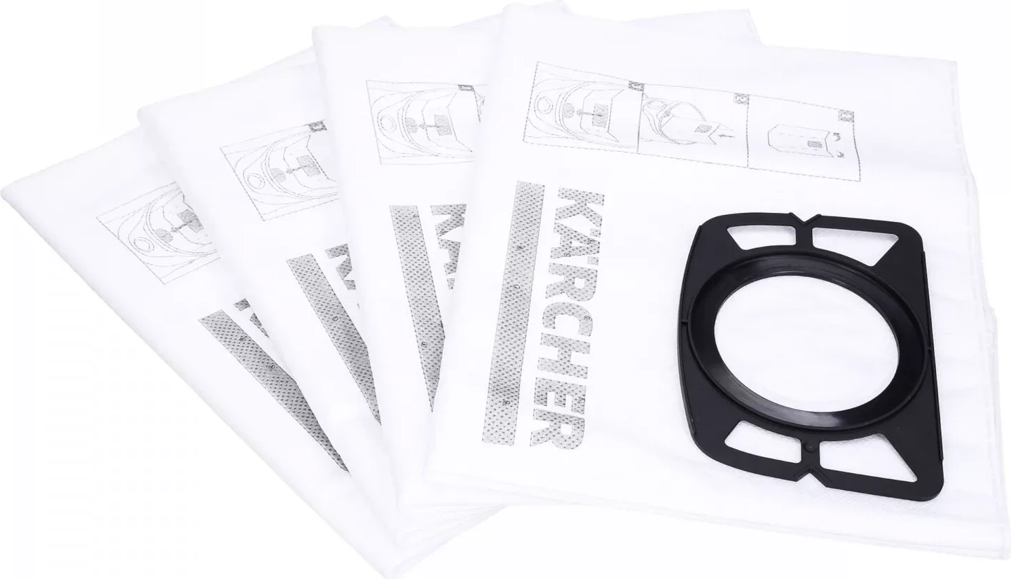 Qese filtri flisi, Karcher, 2.863-314.0, 3 shtresa, për WD 2 Plus/WD 3/KWD 1-3/SE 4001-4002, paketë 4 copë