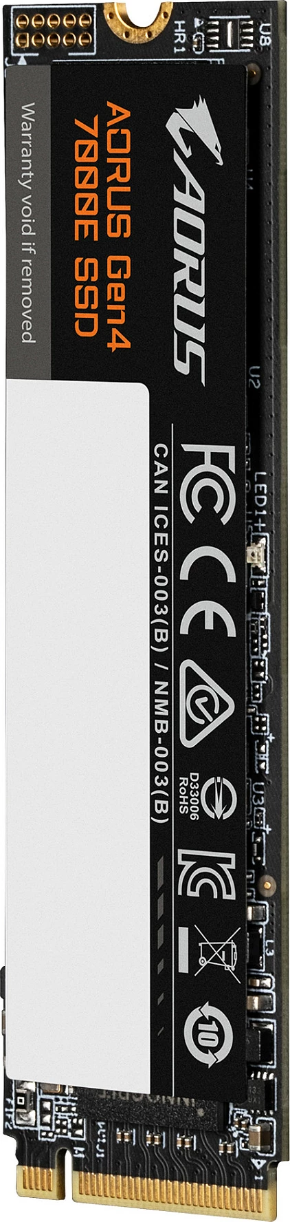 SSD i brendshëm M.2 Gigabyte AORUS Gen4 7000E, 1TB, NVMe PCIe 4.0 x4, 7100/6100MB/s, 2280