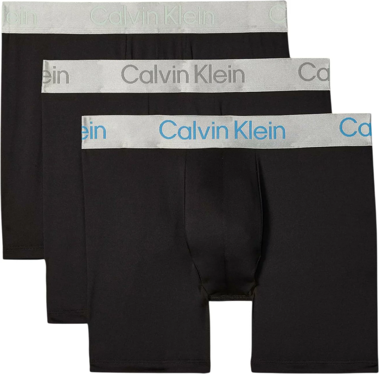 Të brendshme për meshkuj Calvin Klein Underwear BOXER BRIEF 3PK LV00NB4124, të zeza/bardha