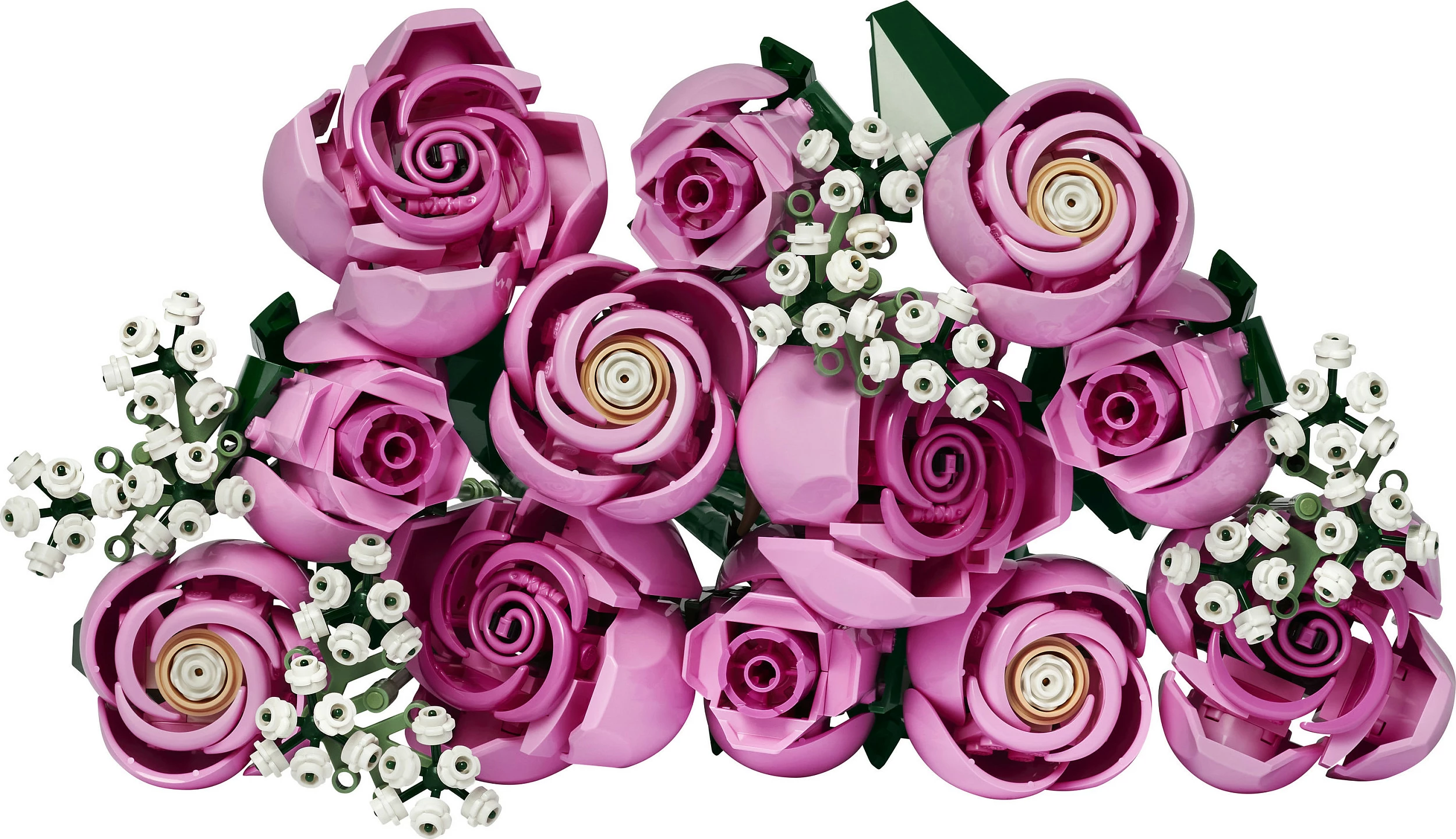 Set ndërtimi LEGO Botanicals 10374 Buqetë Trëndafilash Roze, 789 copë, 18+, multikolor