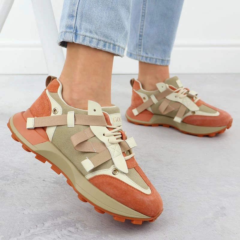 Atlete femra Goe RR2N4064, bezhë-portokalli