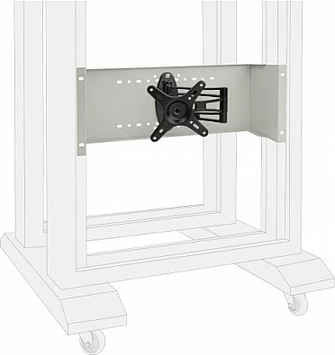 Krah montues për monitor DeLOCK 19", VESA 50x50/75x75/100x100, 10 kg, gri